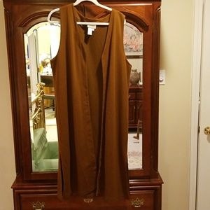Brown Mid Length Vest